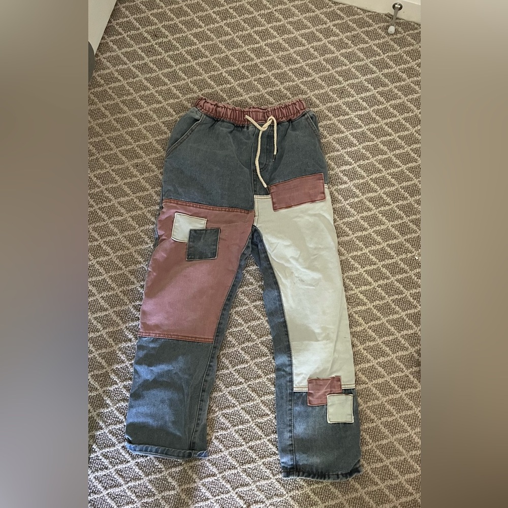 Color block Jeans